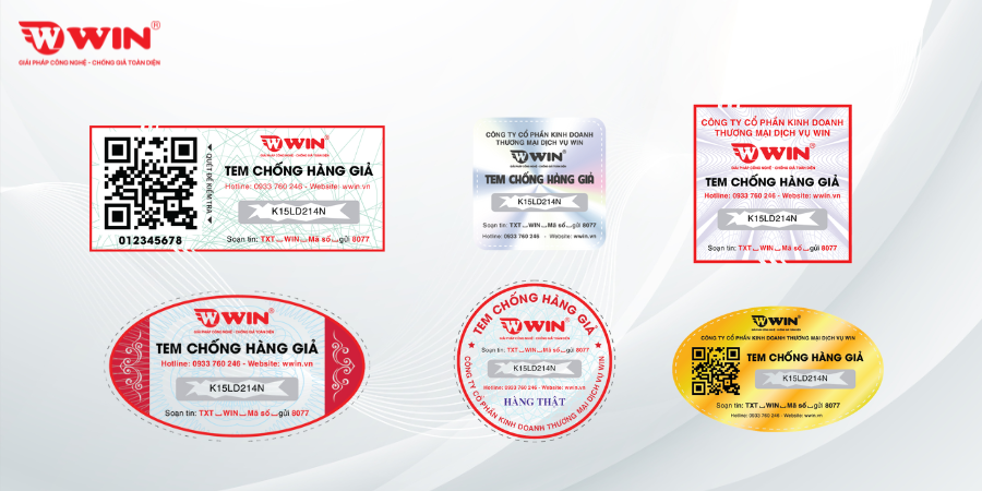 Mẫu tem chống giả SMS