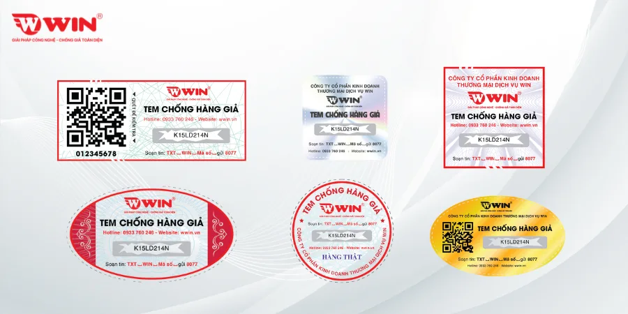 Mẫu tem chống giả SMS