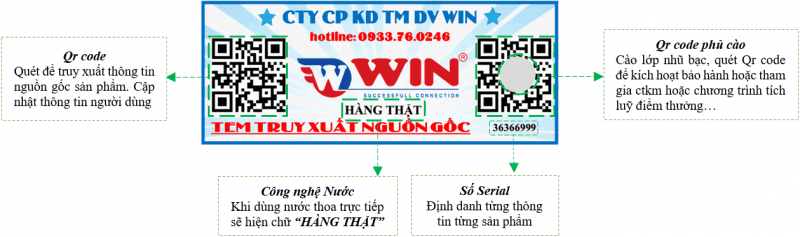 Tem truy xuất nguồn gốc QR Code kép