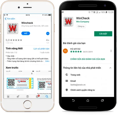 ứng dụng quét Qr code Wincheck APP