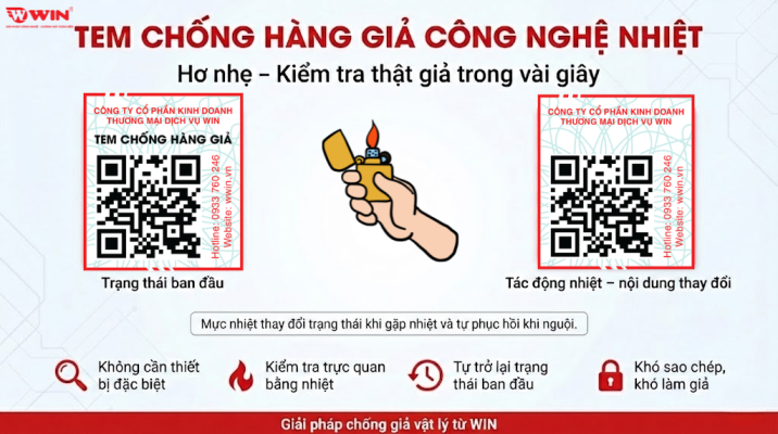 Tem chống hàng giả công nghệ nhiệt