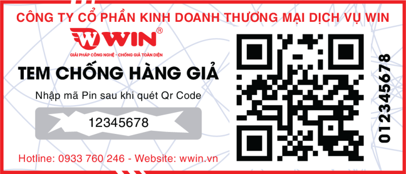 Tem chống hàng giả bảo mật 2 lớp