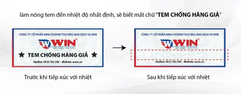 Nhận biết tem chống giả công nghệ nhiệt