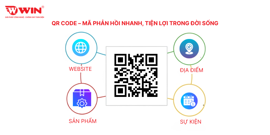 QR Code cho phép mã hóa nhiều loại thông tin khác nhau