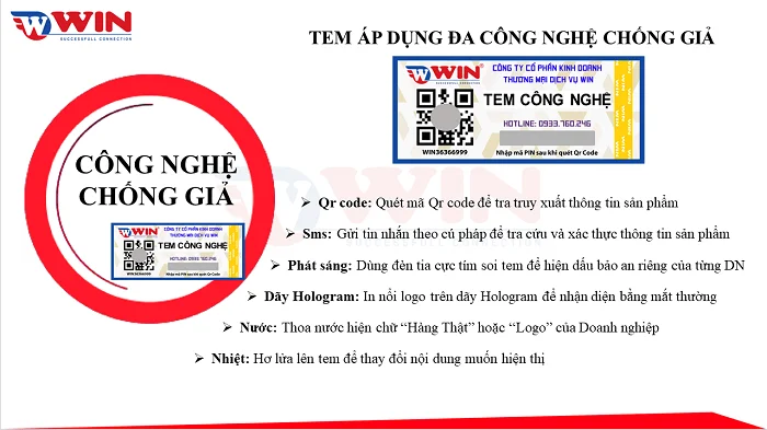 Đặc biết của QR Code là áp dụng công nghệ vào chống hàng giả