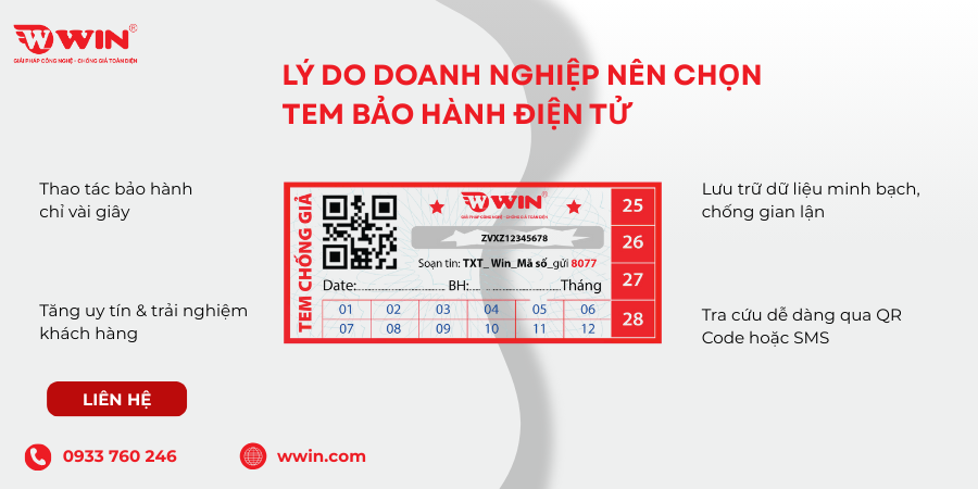 Vì sao doanh nghiệp cần phải dùng tem bảo hành