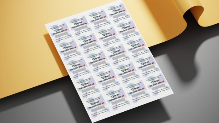 Tem chống giả Hologram, tem 7 màu Hologram