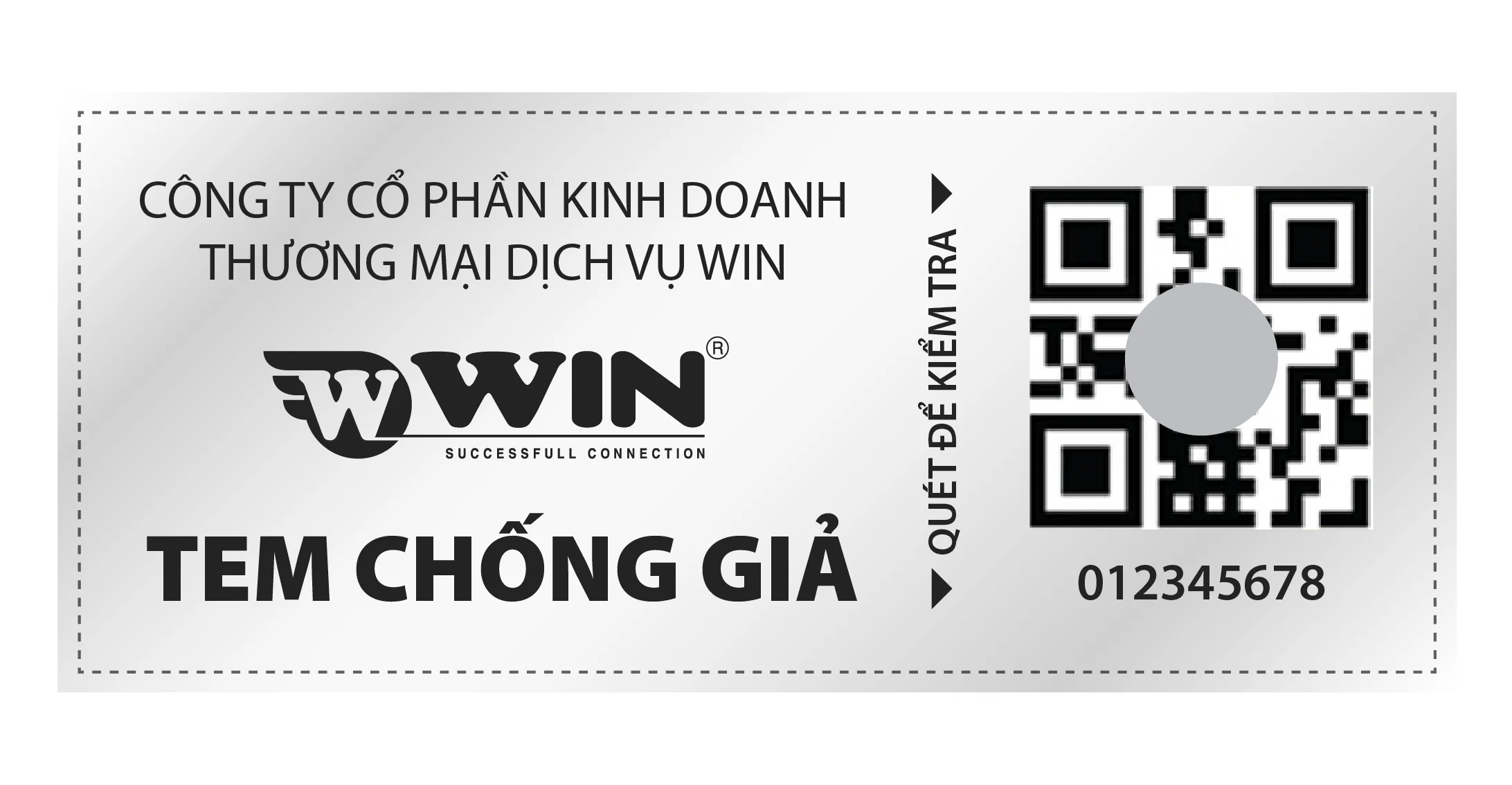 Tem chống giả Hologram kết hợp nhiều màu sắc