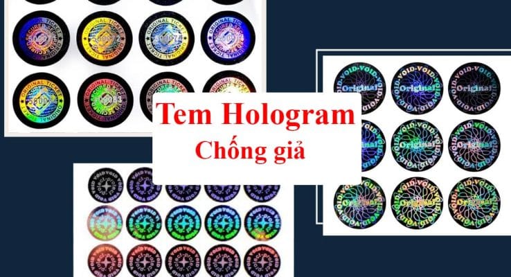 Tem chống hàng giả Hologram 7 màu