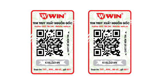 Tem truy xuất nguồn gốc QR Code kết hợp SMS