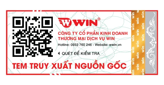 Mẫu tem truy xuất nguồn gốc xác thực sản phẩm