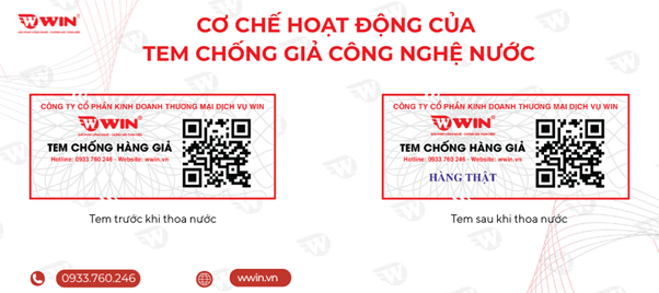 Tem chống giả công nghệ nước