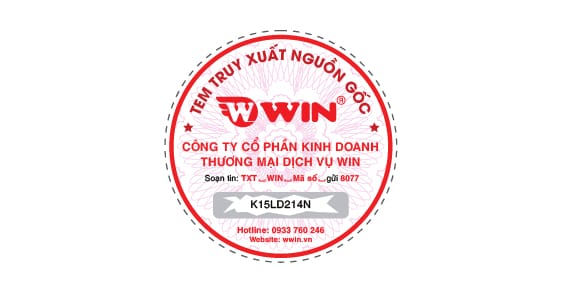 Tem truy xuất nguồn gốc kích thước tròn