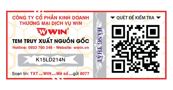 Các mẫu tem truy xuất QR Code kết hợp SMS