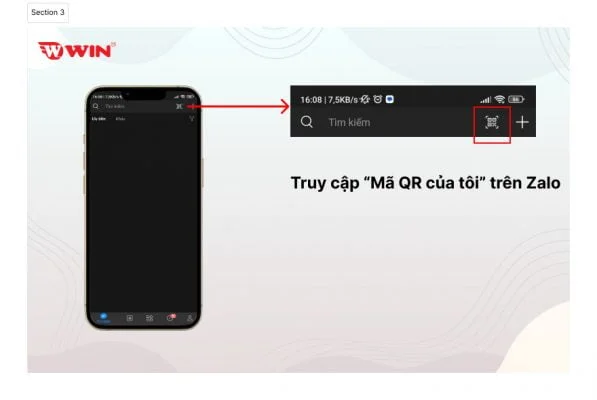 Bước 1 sử dụng phần mềm truy xuất nguồn gốc Zalo