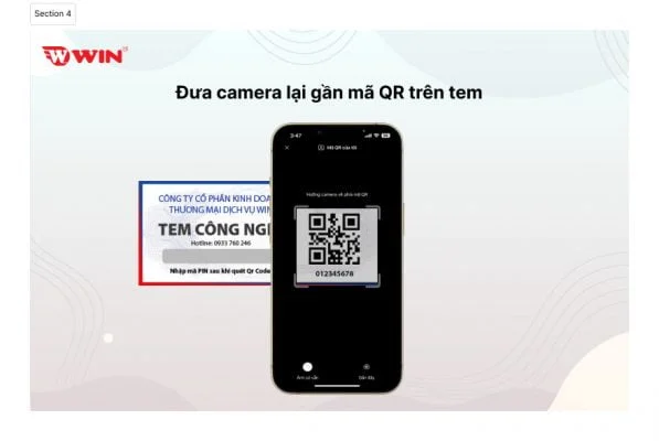Bước 2 sử dụng phần mềm truy xuất nguồn gốc Zalo quét mã