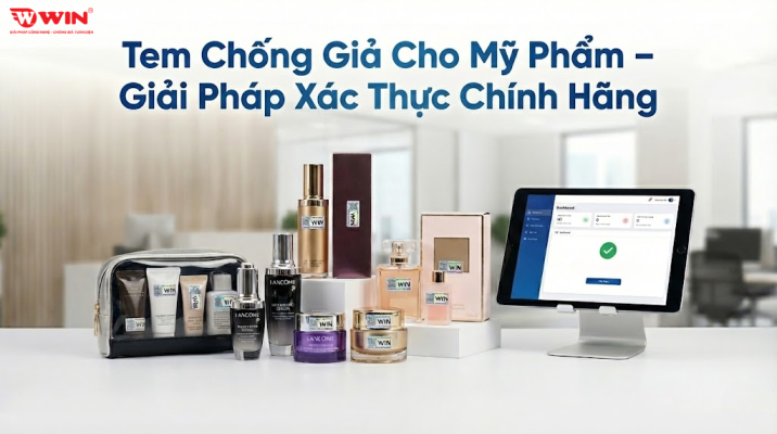Tem chống giả dành cho mỹ phẩm - xác thực hàng chính hãng