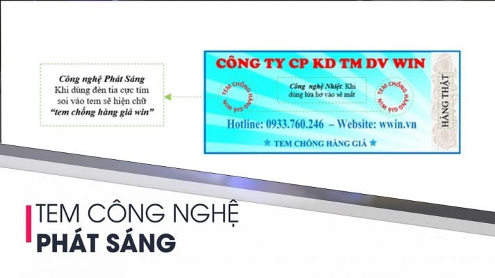 Tem công nghệ phát sáng
