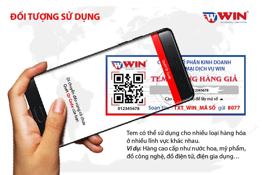 Tem chống hàng giả công nghệ QR Code kết hợp SMS