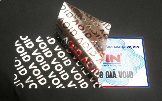 Tem chống hàng giả void open