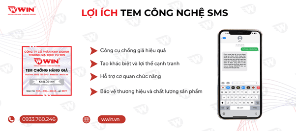 Lợi ích của tem công nghệ chống giả SMS