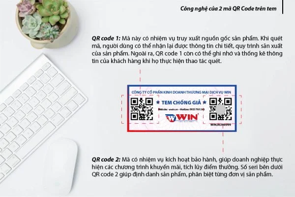 Tem chống hàng giả QR Code kép dùng để làm gì?
