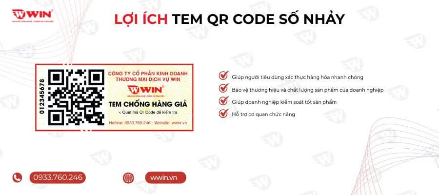 Lợi ích khi dùng tem chống hàng giả Qr code số nhảy