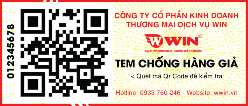 Tem chống hàng giả QR code số nhảy