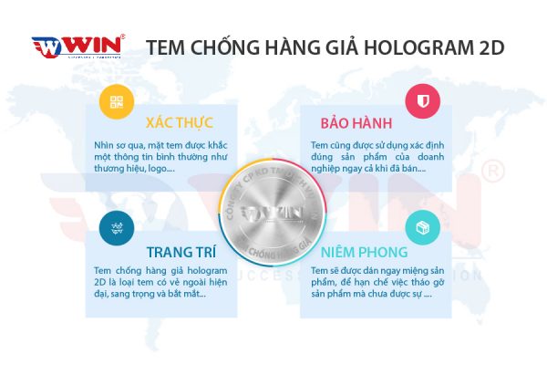 Công dụng chính của tem chống giả Hologram 2D