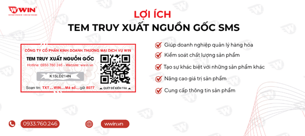 Lợi ích của tem truy xuất nguồn gốc SMS