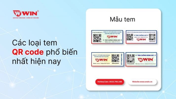 Các loại tem qr code