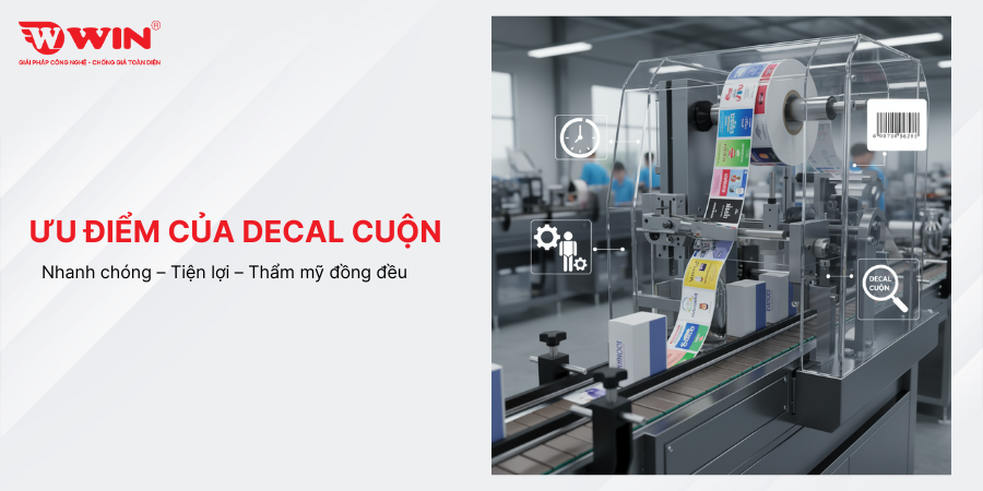 Ưu điểm khi in tem nhãn decal cuộn