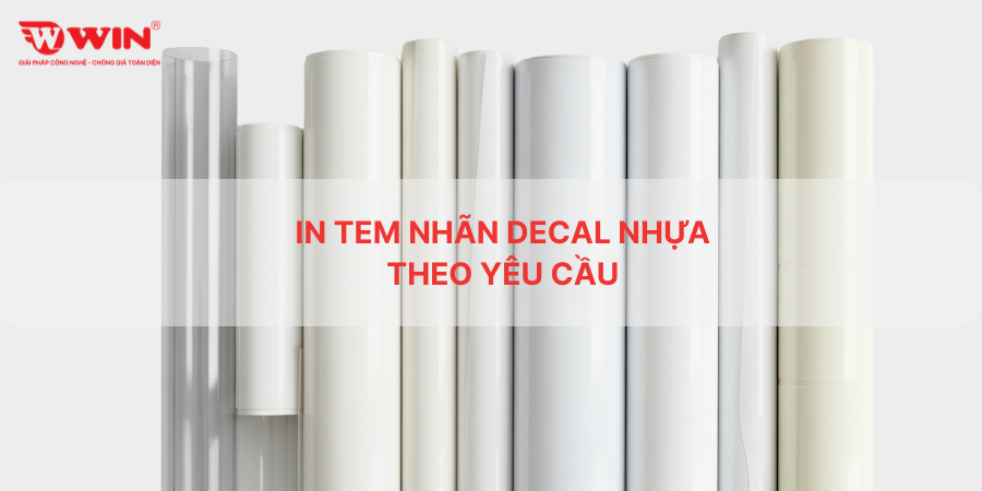 Tem nhãn decal nhựa