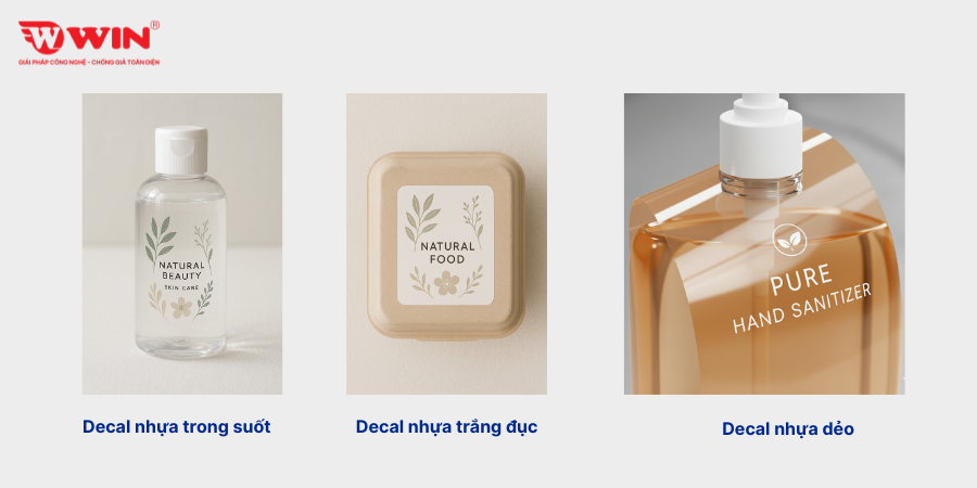 Các loại decal nhựa phổ biến hiện nay