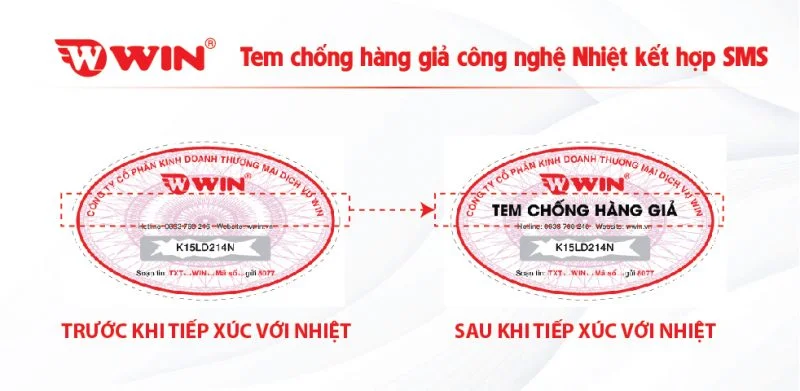 Công nghệ nhiệt trên tem chống hàng giả