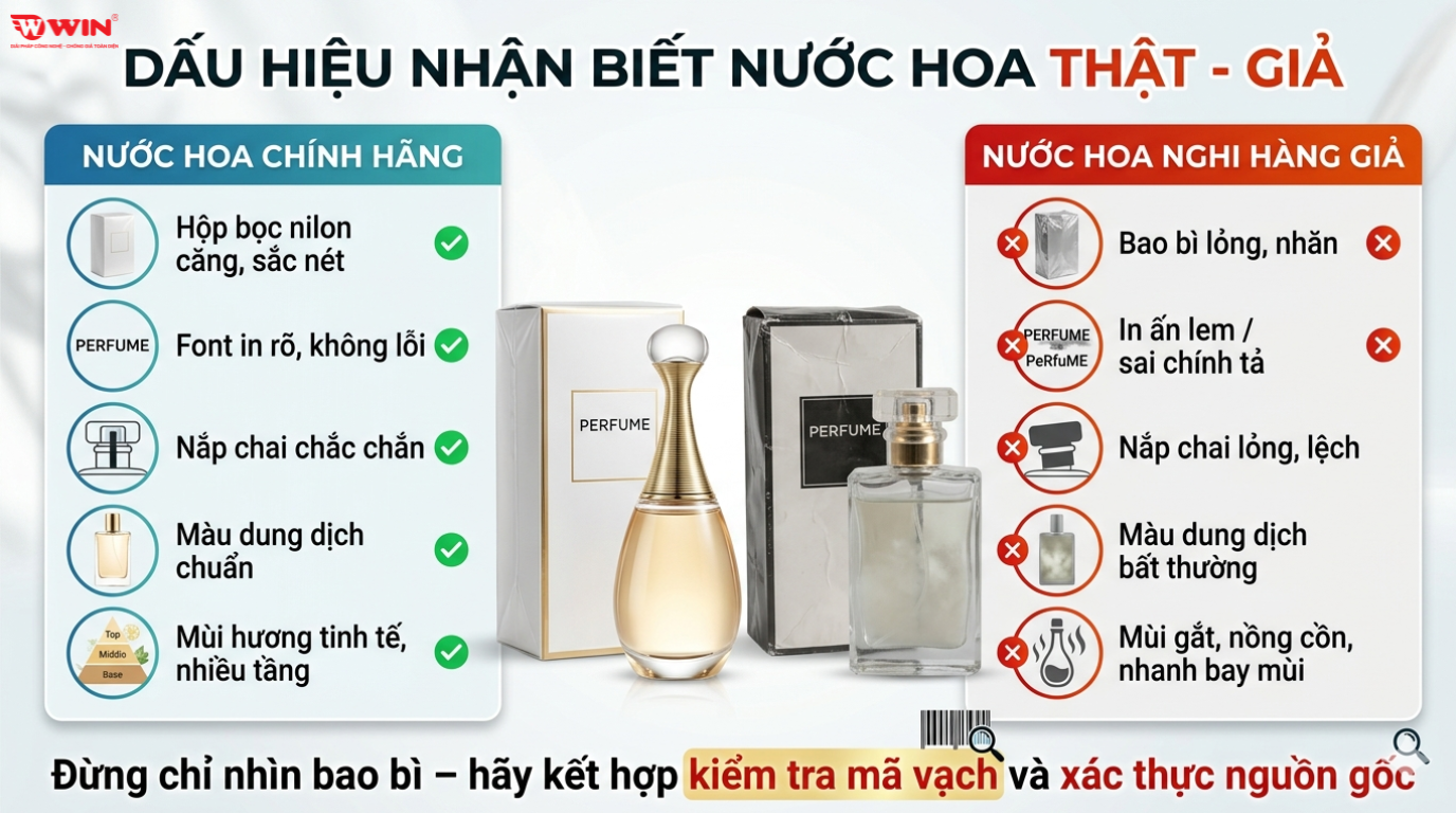 Nhận biết nước hoa thật giả qua mã vạch