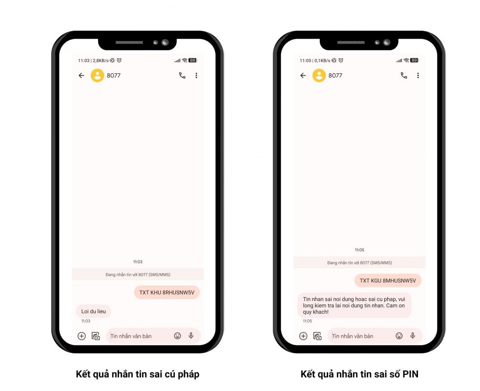 Kết quả xác thực nguồn gốc sản phẩm Công ty TNHH Khang Gia Uy bằng SMS 2