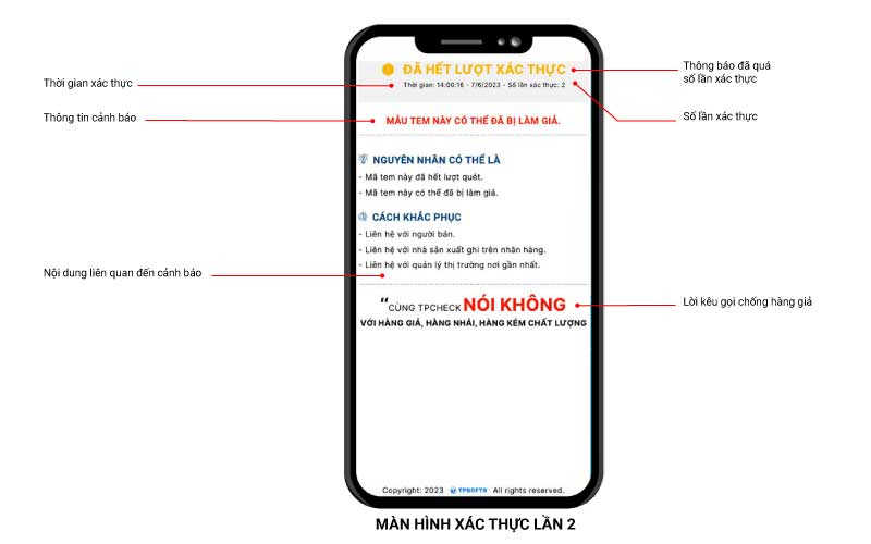 Màn hình xác thực tem QR code Duy Fishing 3