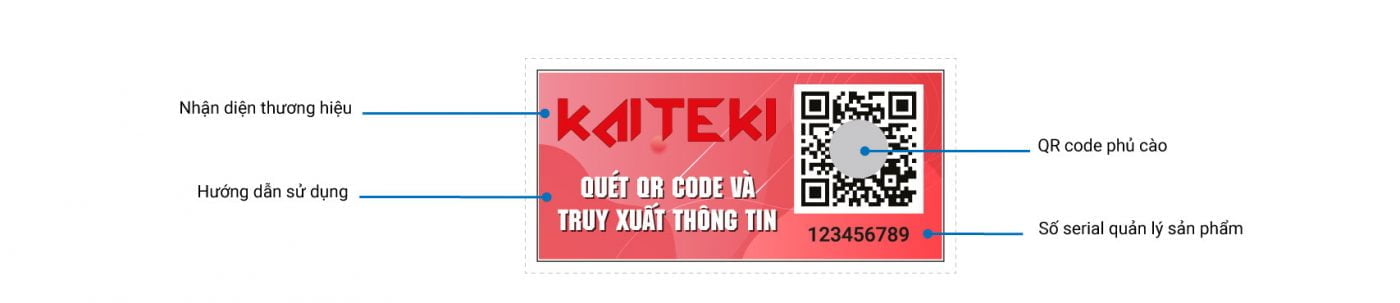 Tem chống hàng giả QR code Kaiteki Fishing Store