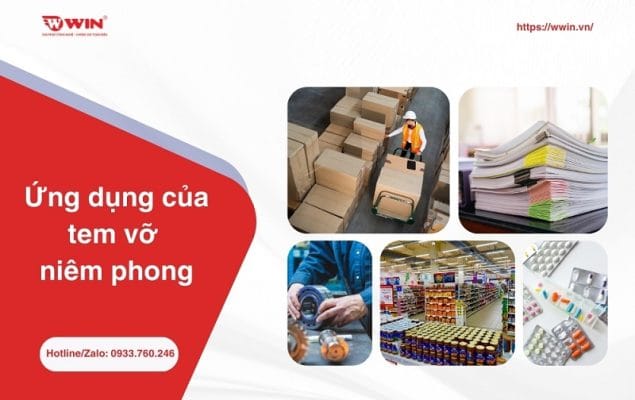 ứng dụng tem niêm phong