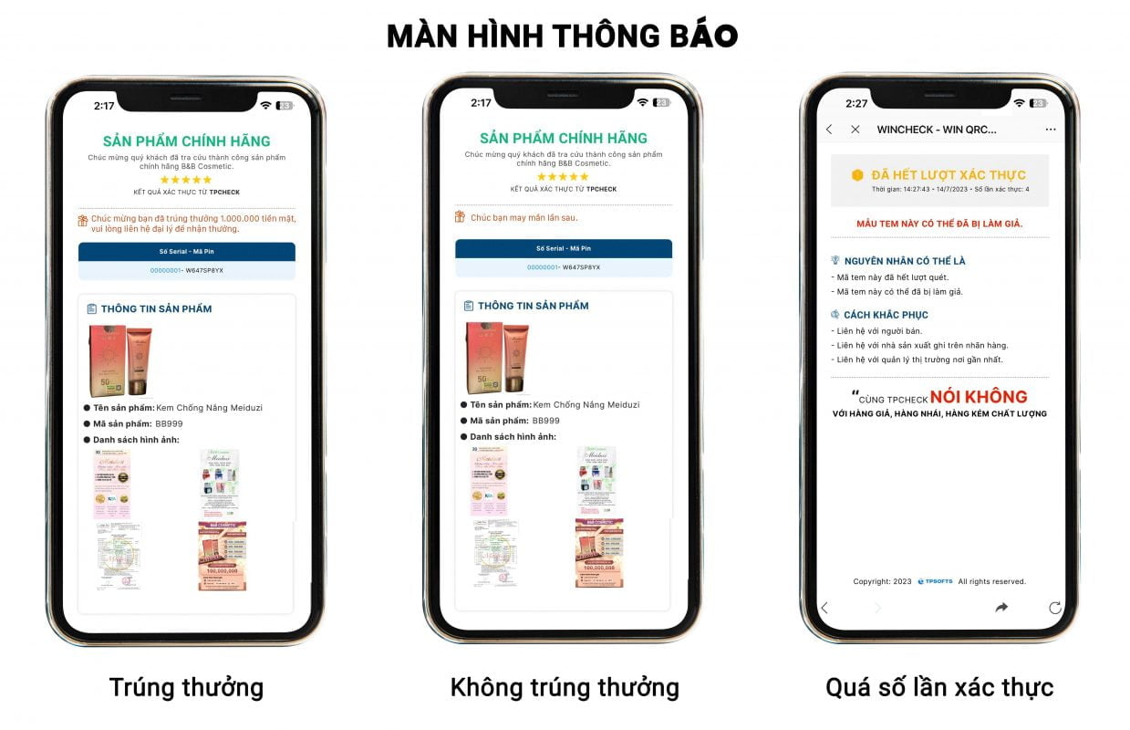 Màn hình thông báo