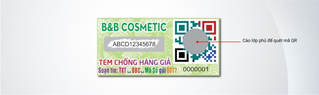 Cào lớp phủ trên mã QR code kết hợp.