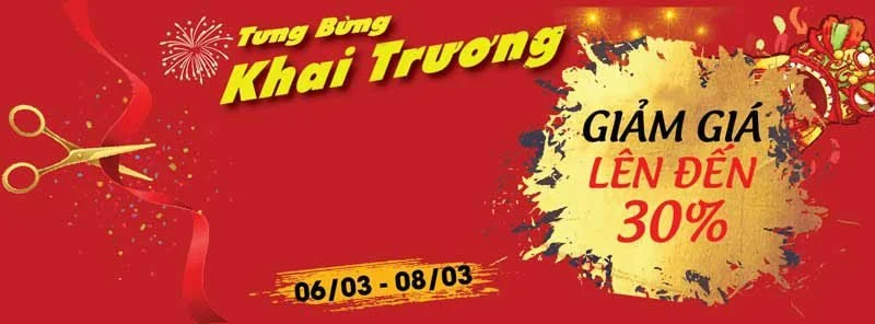 Băng rôn khai trương