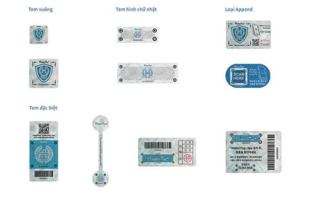 Một số mẫu tem hidden tag