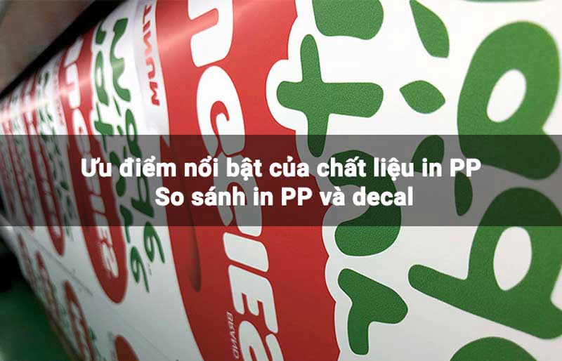 Ưu điểm nổi bật của chất liệu in PP So sánh in PP