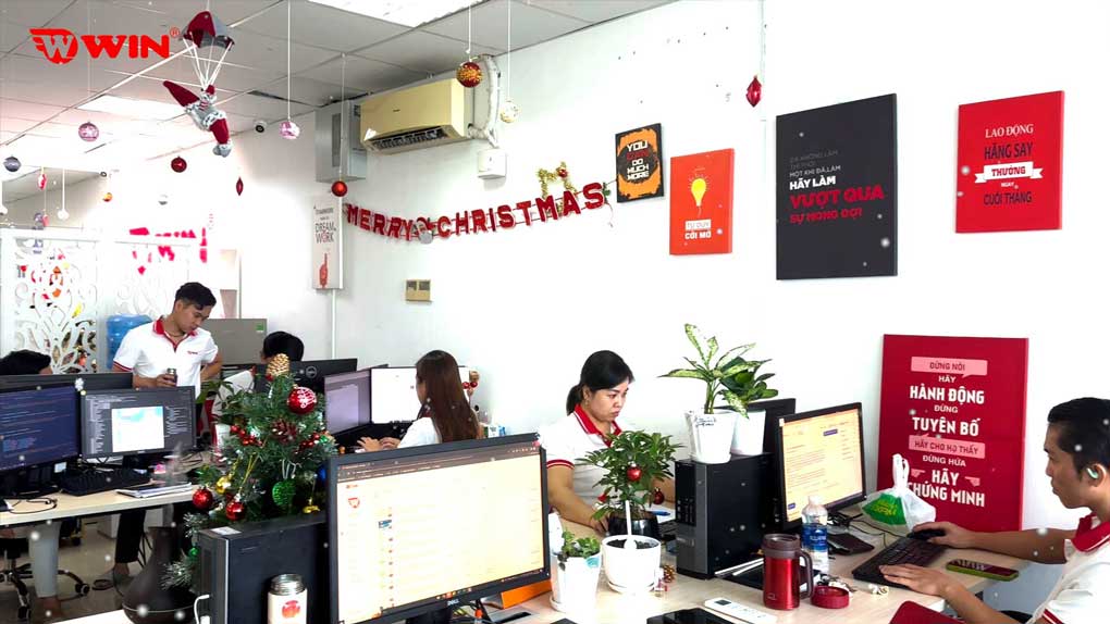 Không gian làm việc tại công ty WIN