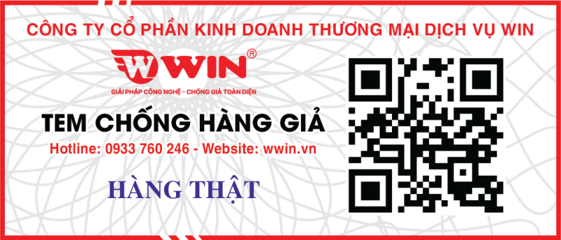 Hình ảnh Tem chống hàng giả QR Code kết hợp công nghệ nước