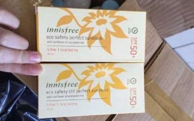 Kích thước sản phẩm kem chống nắng Innisfree