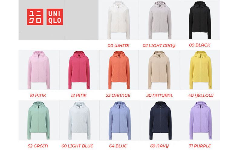 Phân loại áo chống nắng Uniqlo