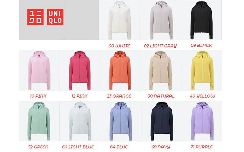 Phân loại áo chống nắng Uniqlo